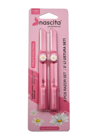 Nascita Geri Çekilebilir 2'li Razor Seti Papatyalı Nasrazor009 Pembe