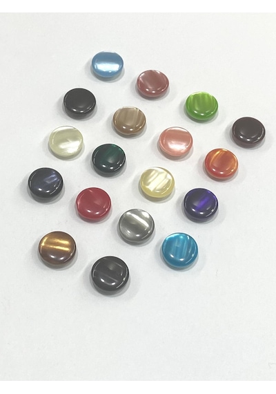 Bluz Düğmesi/ Sedefli Bluz Düğmesi / 1,2 Cm / 10 Adet / 2882 / - Gri