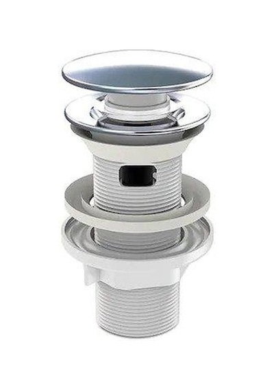 İz Yapı Taşmalı Aç Kapa Körüklü Lavabo Sifonu Metal Krom