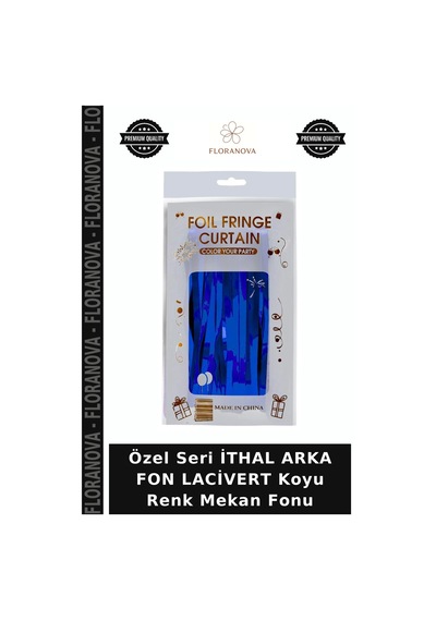 Özel Seri İthal Arka Fon Lacivert Koyu Renk Mekan Fonu