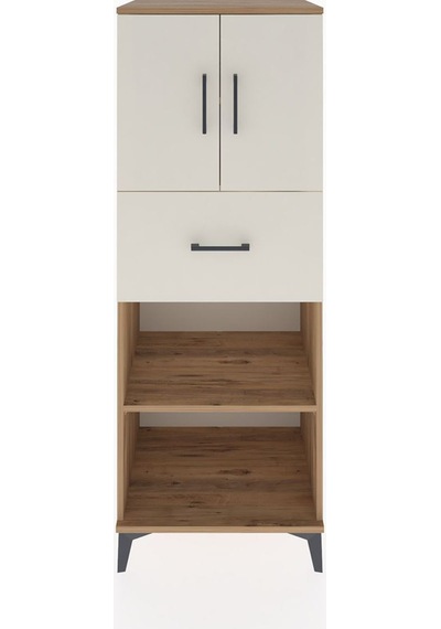 Hyperion Dolap 3 Raflı Tek Çekmeceli 2 Kapaklı 60x44x163 Çam-aytaşı Atlas Çam