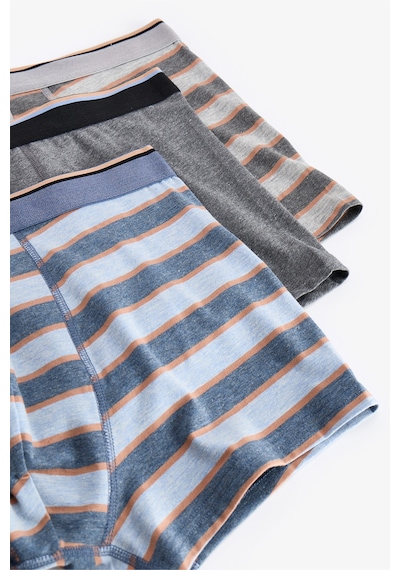 Penti Erkek Contrast Çizgili 3lü Boxer Çok Renkli