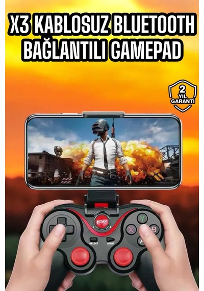Android Uyumlu Gamepad X3 Game Stick Oyun Kolu Bluetooth Bağlantılı 80295751