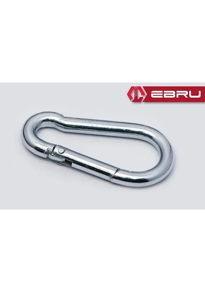 Yaylı Karabina, Çengel, Kanca 8mm - 2 Adet Evimdeyokyok