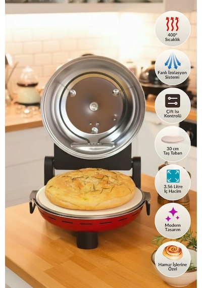 Dr.maya Pro Plus 1400 W Taş Fırın Pizza Makinesi