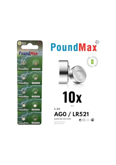 Adet Ag0 Lr521 Lr63 379 1.5v Alkalin Düğme Pil