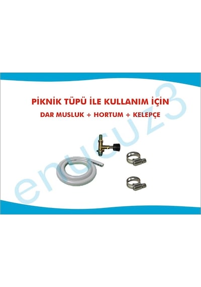 Güryan Volkan Ocak Dar Musluklu Hortum Kelepçe 33X33Cm Ahçı Ocağı