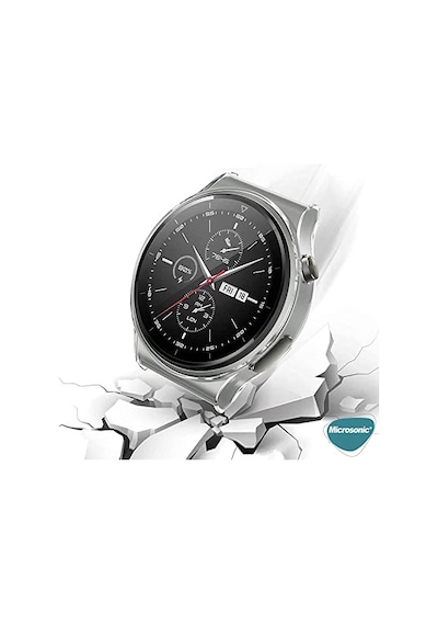 Huawei Watch Gt5 Pro 46mm Kılıf 360 Full Round Soft Silicone Şeffaf Watch Gt5 Pro 46mm İle Uyumlu Kılıf - Şeffaf