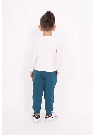 Toontoy Kids Toontoy Unisex Çocuk Tişört Ekru