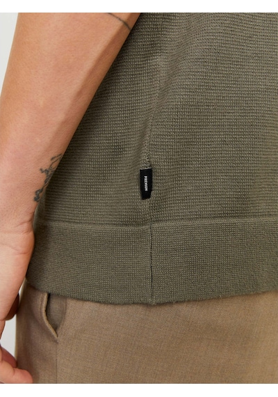 Jack & Jones Milano Spring Erkek Haki Polo Tişört 12271401-teal Yeşil