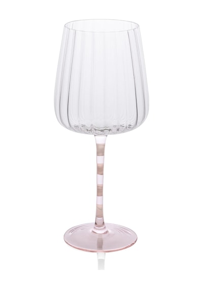 The Mia Şarap Kadehi Pembe Beyaz 600 Ml Çok Renkli