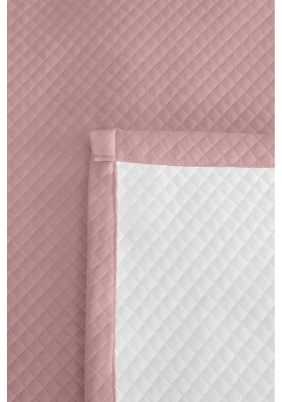 Pudra Minimal Genç Odası Tek Kişilik Pike Takımı - Kapitone Modern Pembe 160x220 Cm Yatak Örtüsü Pastel Gökyüzü Aurası
