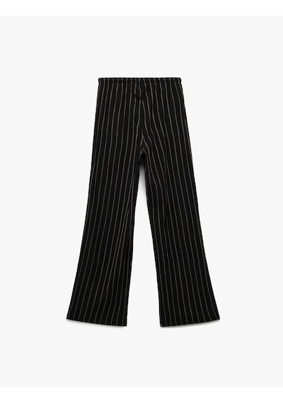 Koton Beli Bağcıklı Çizgili Düz Uzun Paça Pantolon Siyah Çizgili 5sal40067ık Siyah Çizgili Siyah Koton Beli Bağcıklı Çizgili Düz Uzun Paça Pantolon Siyah Çizgili 5sal40067ık Siyah Çizgili Siyah