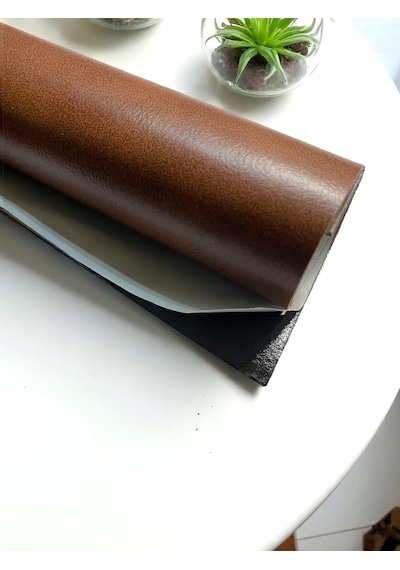 Varan Tekstil Taba Renk Yapışkanlı Suni Deri 100 X 140 Cm Çok Renkli
