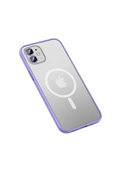 Apple Uyumlu iPhone 12 Kılıf Zore Mokka Wireless Kapak Lila