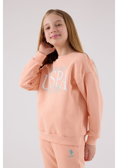 U.S. Polo Assn. U.s. Polo Assn Kız Çocuk Turuncu Eşofman Takımı Us2316-c-v2 Turuncu