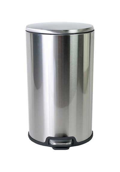 Primanova Cigo Primanova Pedallı Metal Çöp Kovası. 12 Litre Gümüş