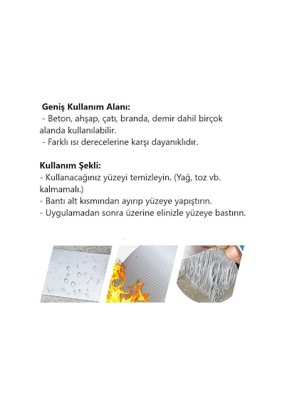 Su Sızdırmaz Bant Süper Güçlü Çamur Bant Boru Çatlak Tamir Bandı