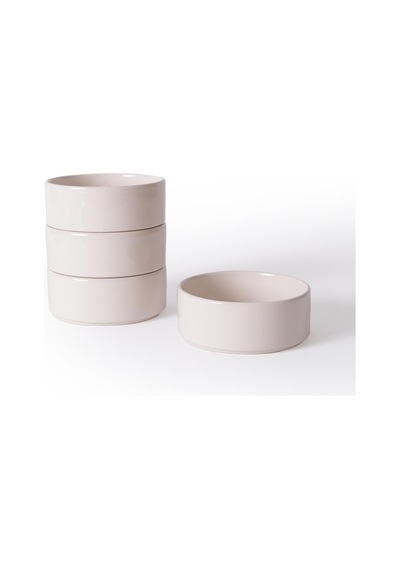 Keramika Krem Stackable Kase 14 Cm 4 Adet 025