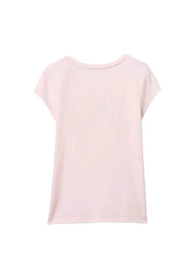Gap V-hs Ss Logo Tee Pudra Kız Çocuk T-shirt 721891001 Pudra