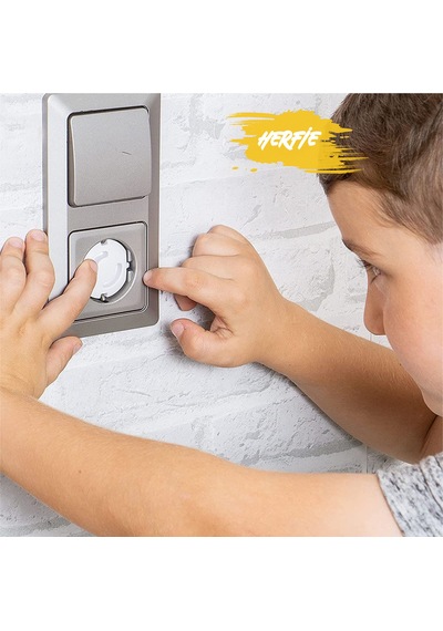 1 Adet Priz Kapağı Priz Koruyucu Bebek Çocuk Priz Emniyeti Güvenliği Koruması Beyaz