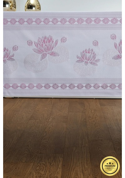 Nilüfer Lüx Jakar Kumaş Mor Masa Örtüsü Dikdörtgen 160x220 Cm - 439 Çok Renkli