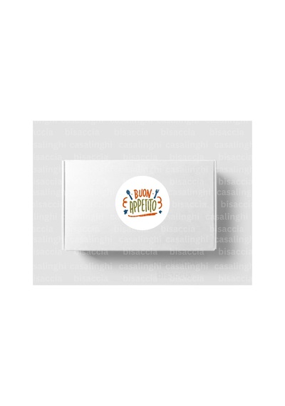 İtalyanca Afiyet Olsun Etiketi Buon Appetito Sticker Makarna Kahve Tatlı 4 Cm 90 Adet Çok Renkli