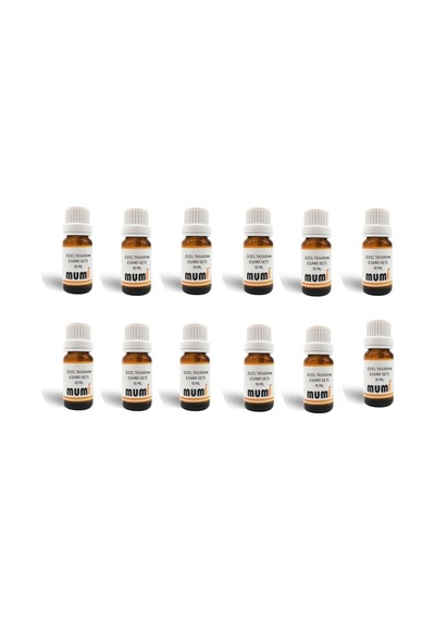 Özel Tasarım Esans Seti 10 Ml 12 Adet Sarı