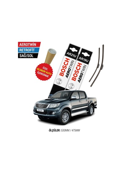 Bosch Aerotwin Toyota Hilux Silecek Takımı (2005-2015)