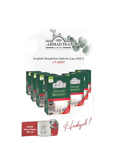 Ahmad Tea 7'li English Breakfast 400 G Dökme Çay Ve Rakun Kupa Hediye