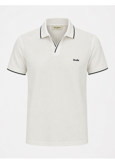 Classics Men Gewer Slim Fit Erkek Polo Yaka Tişört 7754 Beyaz