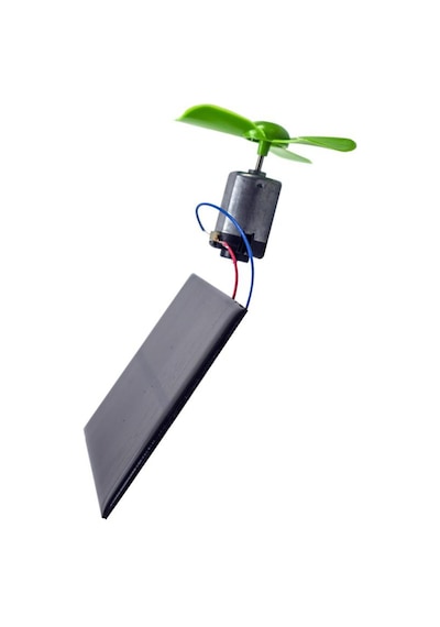 Güneş Paneli Mini Motor Ve Pervane Seti 1 Paket Güneş Paneli Solar Panel Deney Seti Anahtar Krokodil Kablo