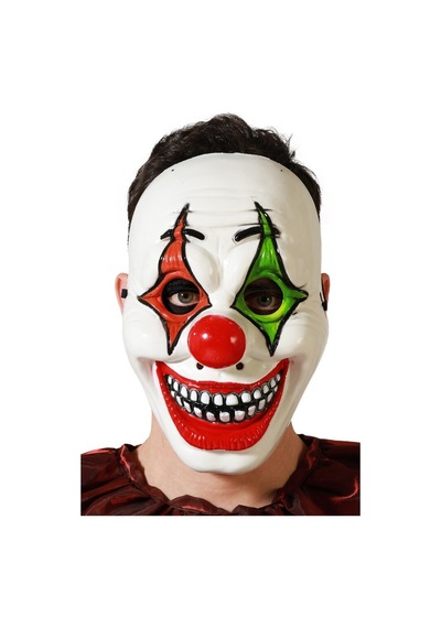 Halloween Maske Palyaço Kırmızı Yeşil Tüm Yaşlar