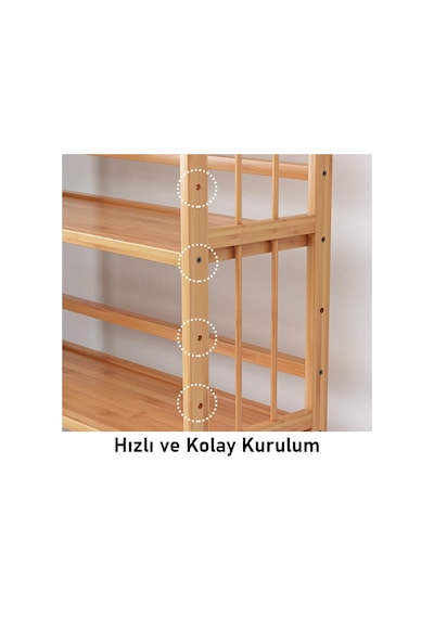 Valkyrie 3 Katlı Bambu Kitaplık 60x23x72 Cm Doğal Ahşap Görünümlü Çok Amaçlı Dekoratif Raf Valkyrie 3 Katlı Bambu Kitaplık 60x23x72 Cm Doğal Ahşap Görünümlü Çok Amaçlı Dekoratif Raf