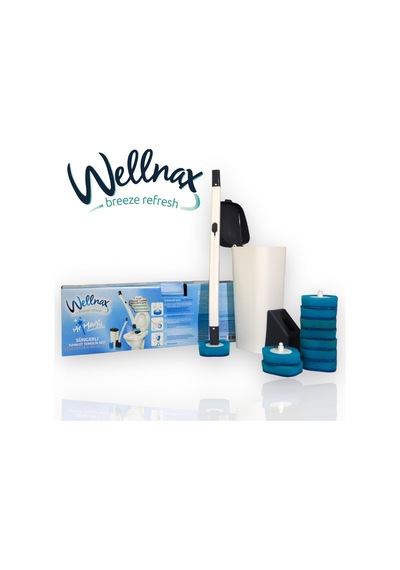 Wellnax Breeze Fresh Kullan At 20 Adet Sünger Mavi Su ve Deterjanlı Tuvalet Süngeri x1