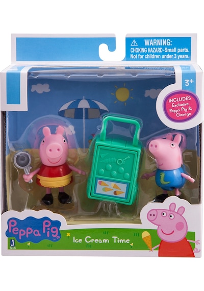 Peppa Pig - Dondurmacı Peppa Ve Kardeşi George Figür Oyuncak Seti