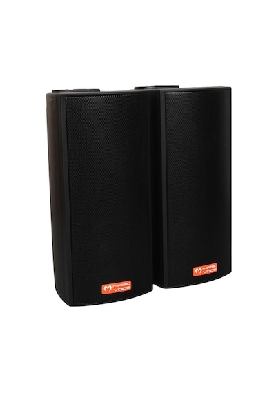 Magicvoice Mv-19 2x7.5 Cm 40 Watt Komütatörlü Hat Trafolu Siyah Sütun Hoparlör 2 Li Takım