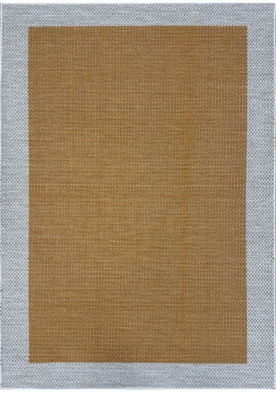 Lüks Sisal Makine Dokuması 8mm Dokuma Tabanlı Mutfak Balkon Halısı Hardal-gri Hardal-gri