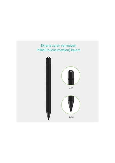 Grafik Digital Çocuk Yazı Tahtası Çizim Tableti Lcd 8.5 Inc Ekran Grafik 8.5 Inç Ekran J.b Beyaz