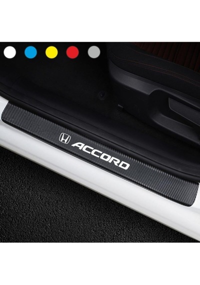 Honda Accord İçin Uyumlu Aksesuar Oto Kapı Eşiği Sticker Karbon 4 Adet