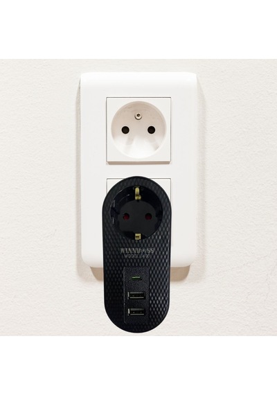 Buffer 2 Usb,1 Type-c Girişli 1'li Çocuk Korumalı,ısıya Karşı Dayanıklı 2500watt Termal Akım Korumalı Priz 0