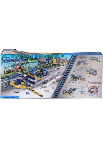 4345 Sesli Işıklı Transporter Garaj Seti Çok Renkli