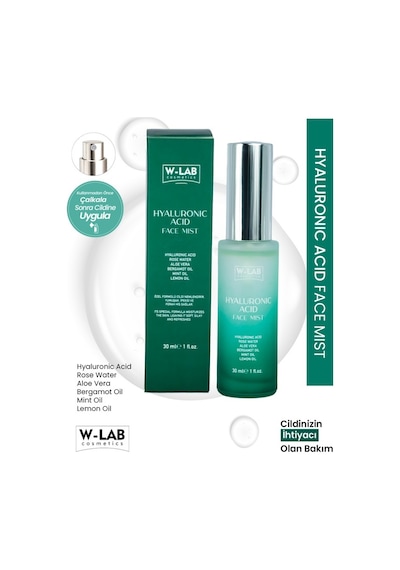 W-Lab Cosmetics Hyaluranic Acid Face Mist 30 Ml