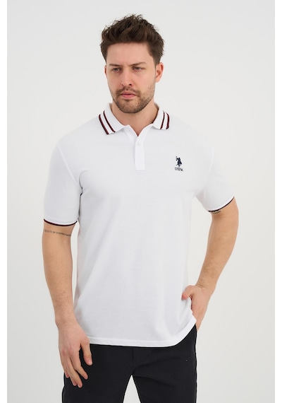 Alexander Gardi Alexandergardı Polo Yaka Düğme Detaylı T-shirt Beyaz