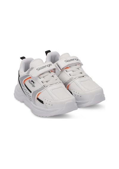 Slazenger  KENDALL Çocuk Cırt Cırtlı Beyaz  -  Turuncu Günlük Spor  Ayakkabısı
