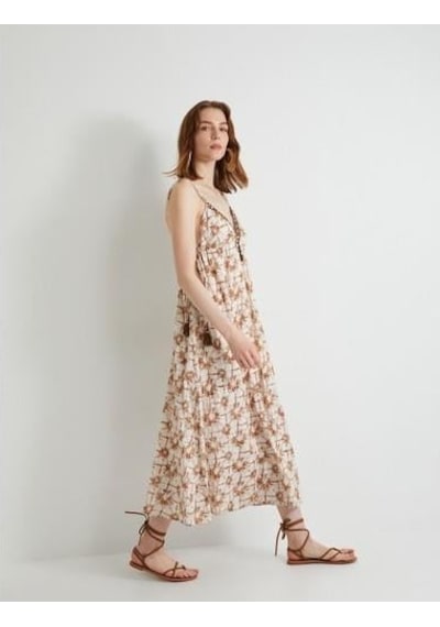 Koton Dresses-kahverengi Desenli
