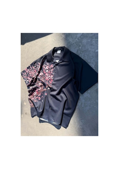 More Black Midnight Desenli Dubble Hürrem Kumaş Oversize Gömlek Çok Renkli