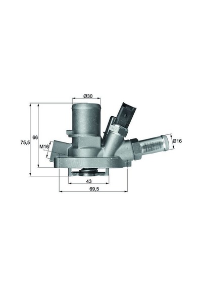 Termostat - Alfa Romeo Mito, Grande Punto, Doblo, Bravo, Linea - Mahle-tı14780