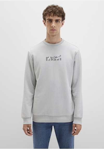 Mavi - Mavi Baskılı Gri Sweatshirt 0s10402-70075 Gri