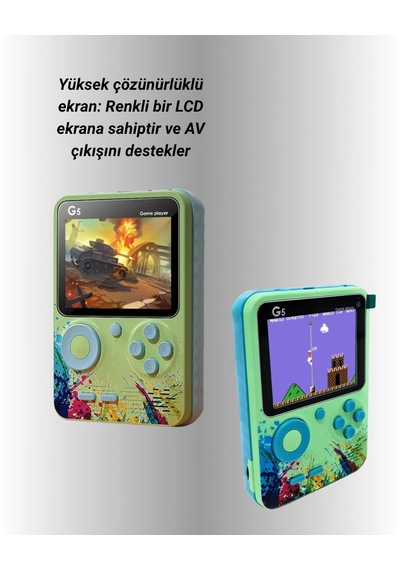 Mey İthalat 500 Oyun Hafızalı G5 Game Box Renkli Lcd Ekranlı